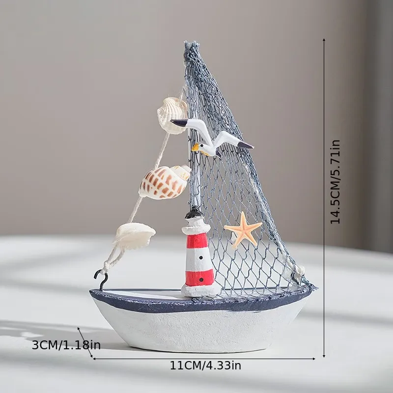 Nautical Sailboat Figurine