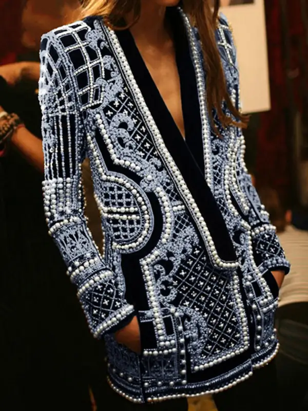 Printed Blazer Essential