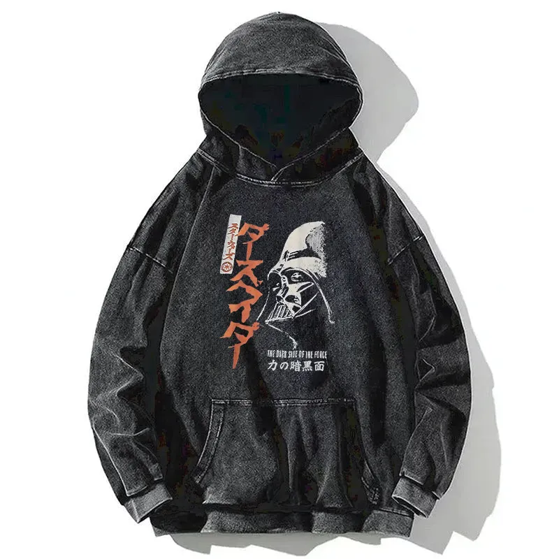 Ink Design Washed Hoodie