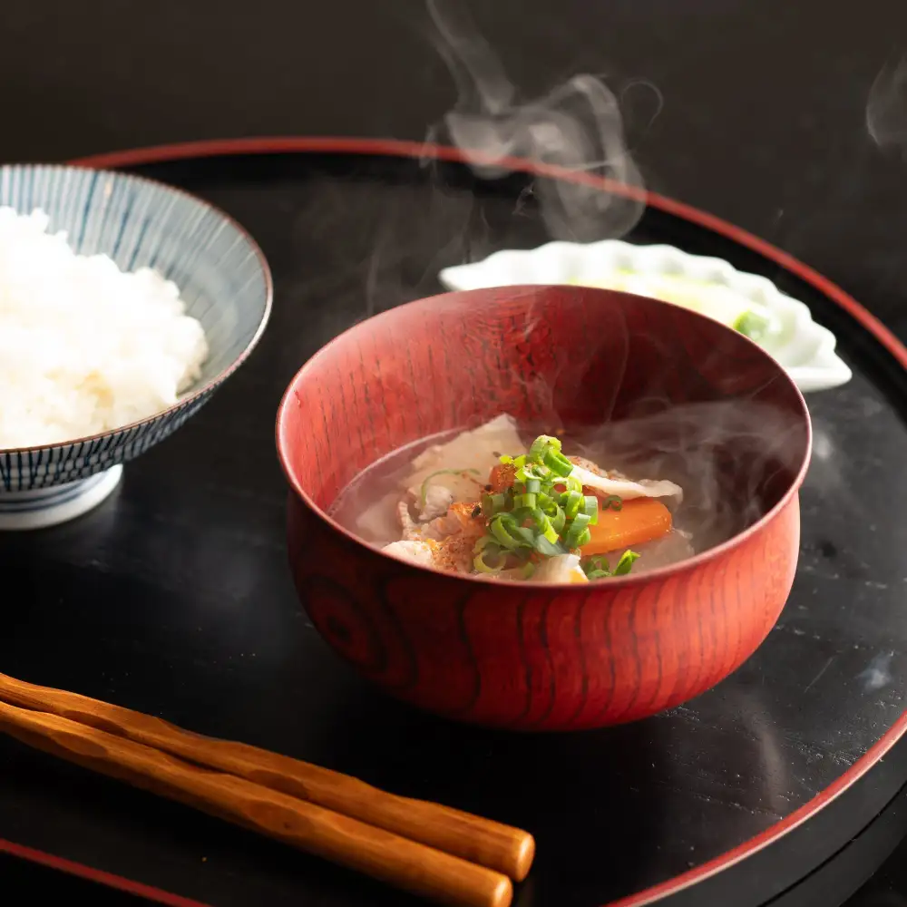 Refined Lacquer Soup Bowl