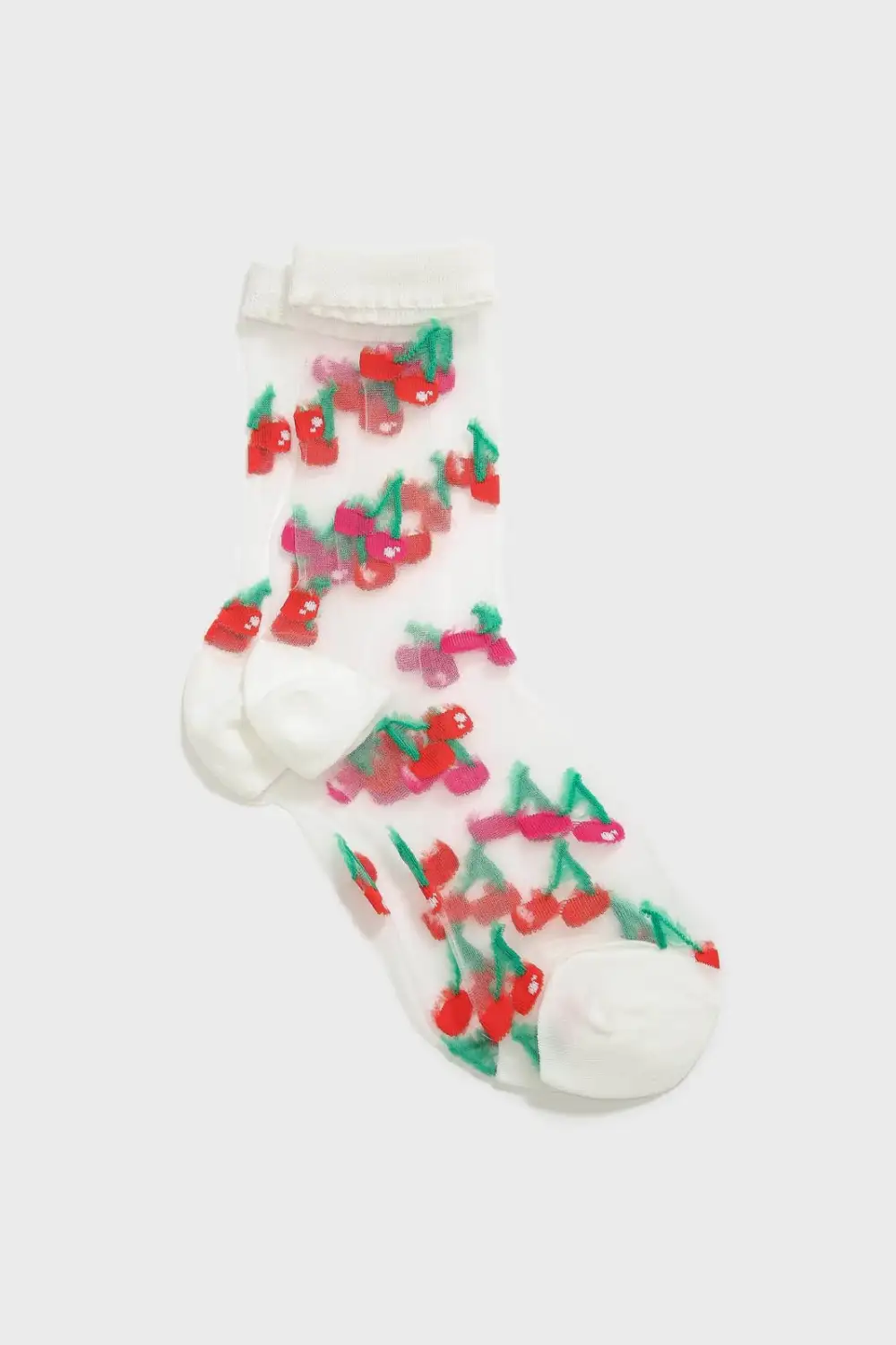 Cherry Sheer Socks