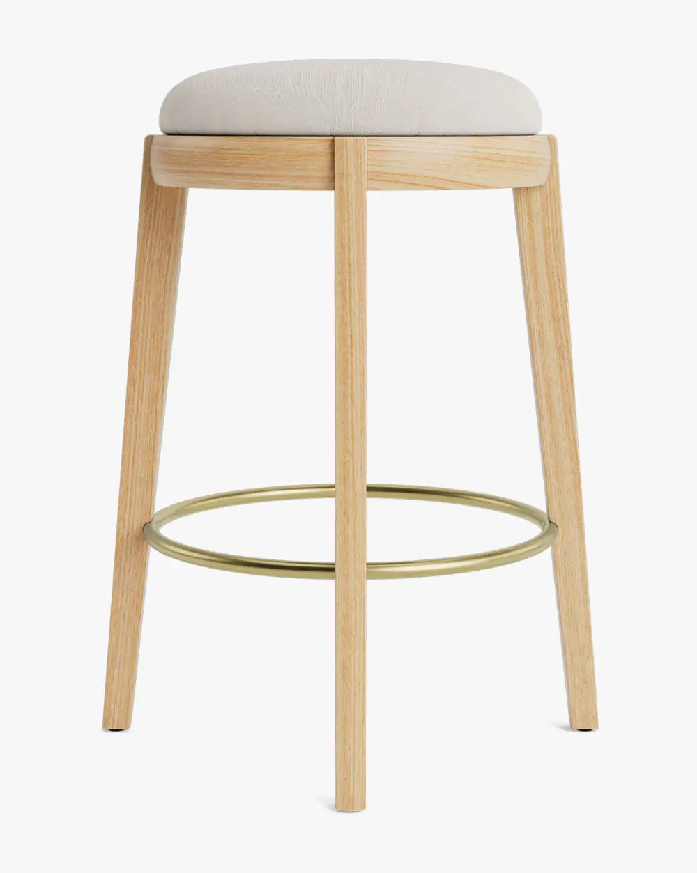 Modern Leather Counter Stool