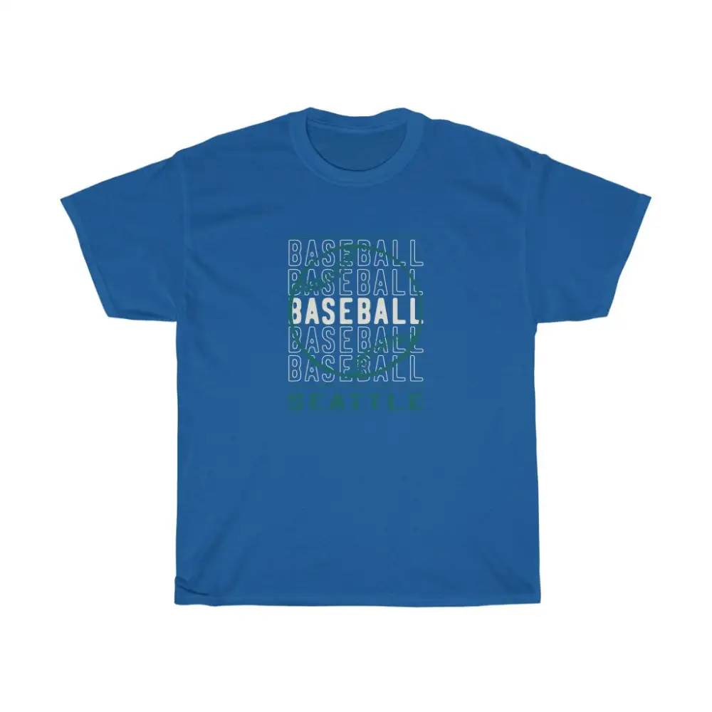 Baseball Seattle with Baseball Graphic T-Shirt