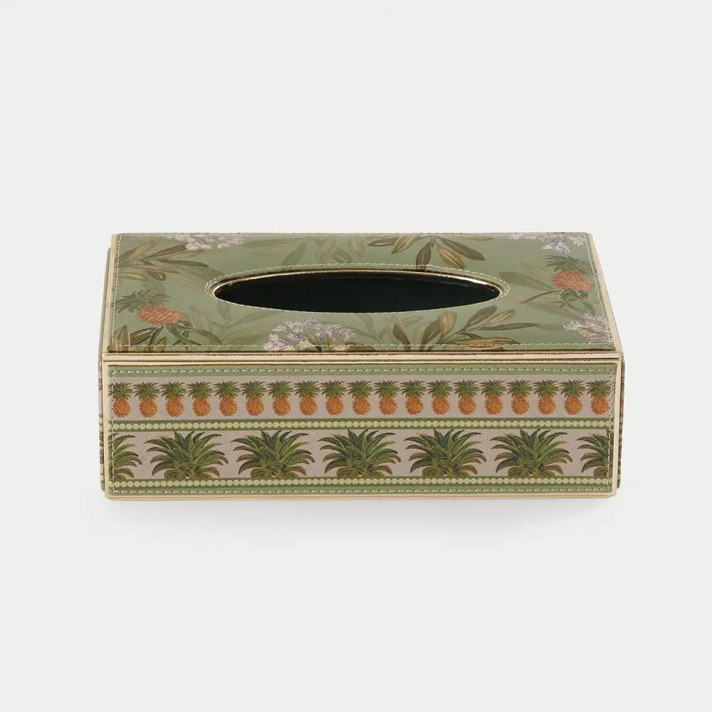 Green Pineapple Tissue Box Cover