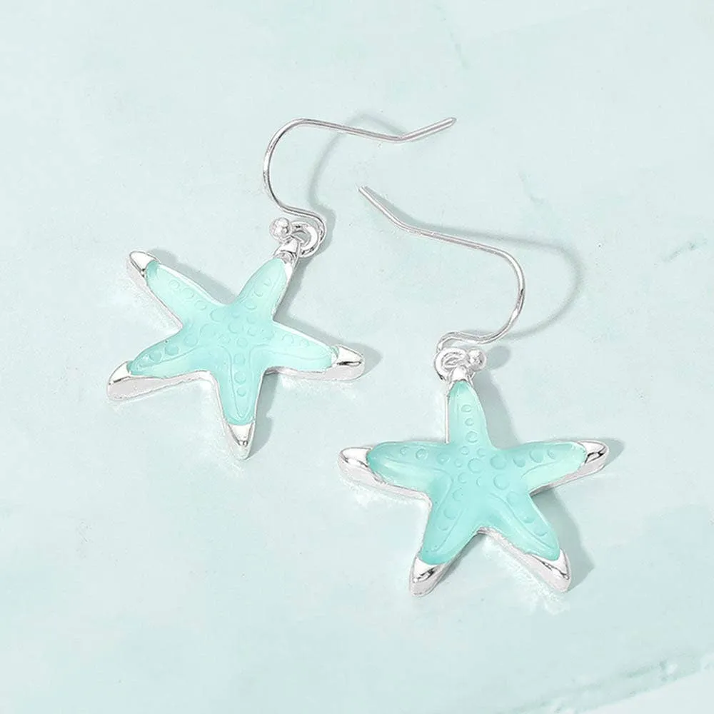 Polished Crystal-Look Drop Earrings