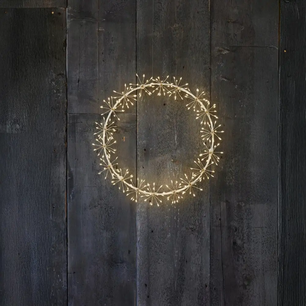 LED Illuminated Decorative Wreath