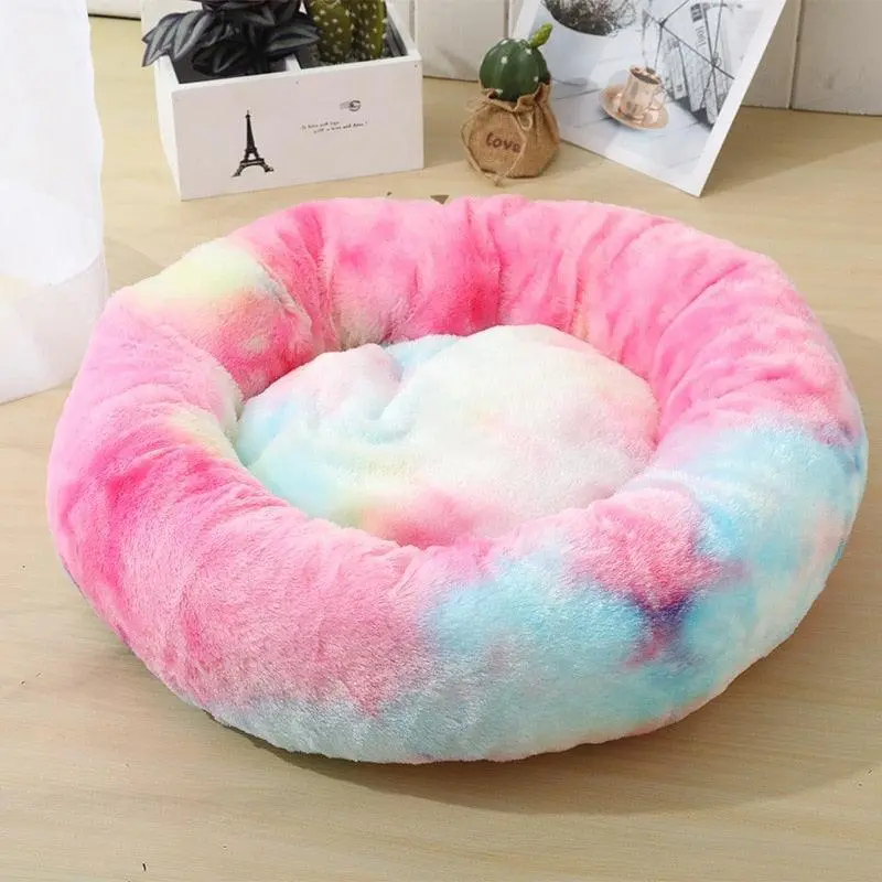 Plush Round Pet Bed