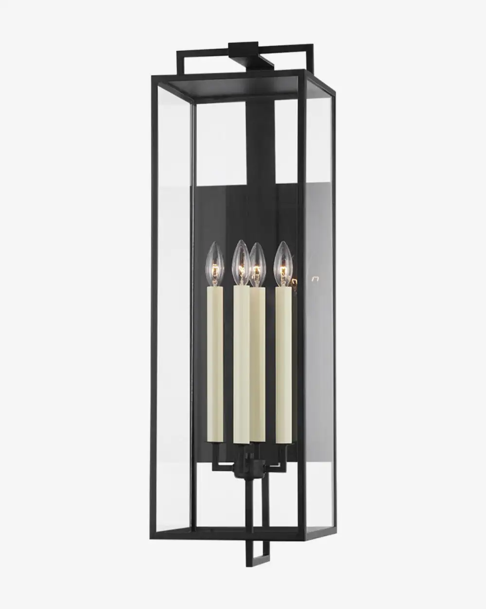 Cage-Frame Outdoor Wall Sconce