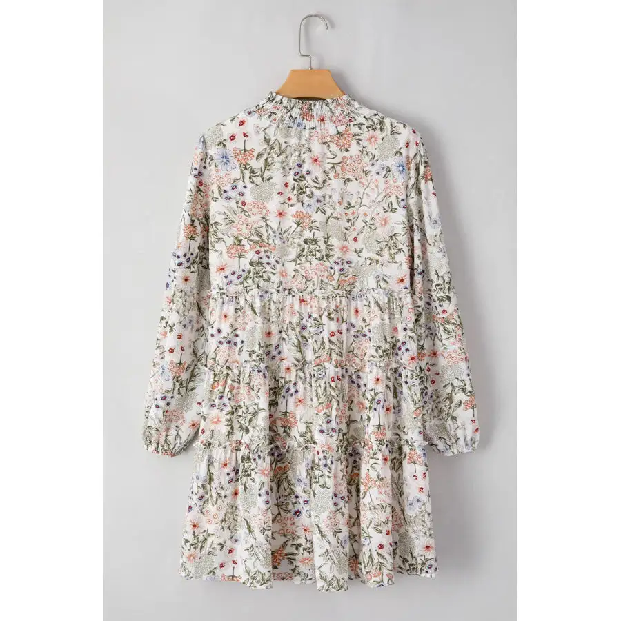 Modern Everyday Mock Neck Long Sleeve Mini Dress