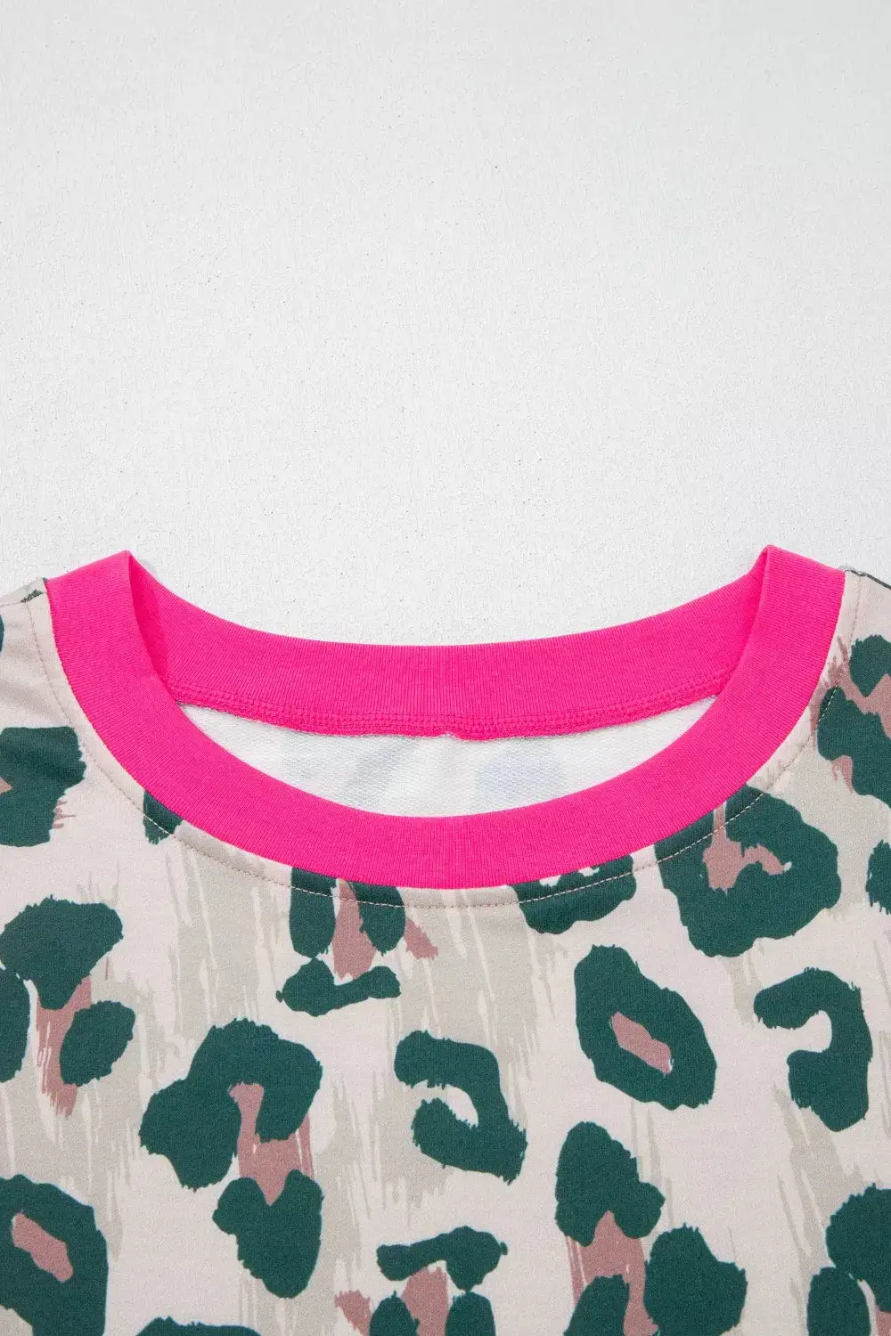 Refined Refined Leopard-Print Top and Shorts Matching Set