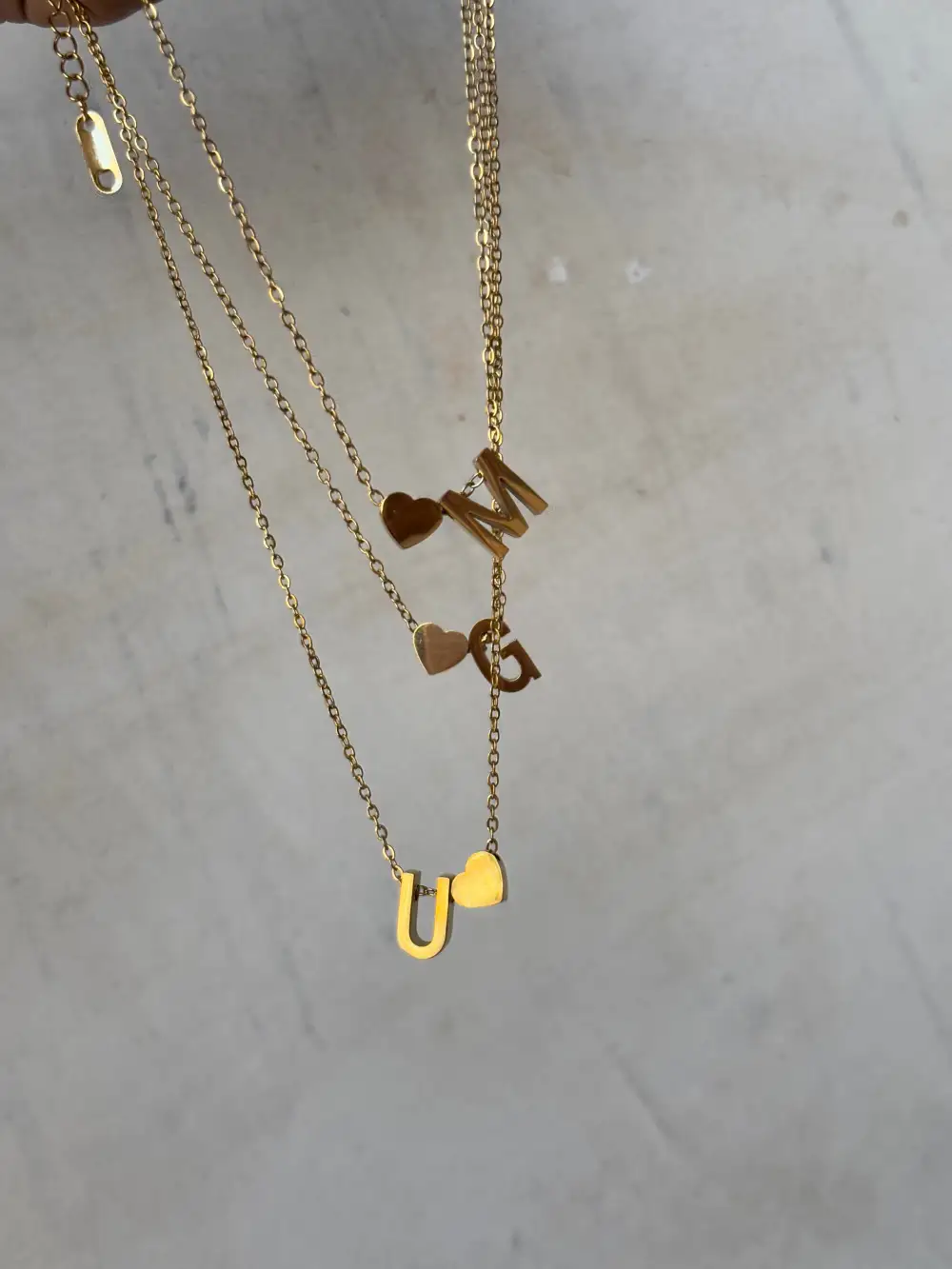 Love Initial Necklace