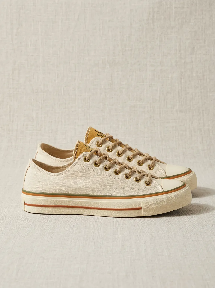 Refined Layered Women's Low-Top Canvas Shoes