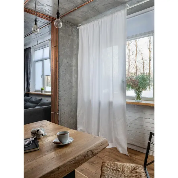 Rod Pocket Multi Lining Linen Curtain