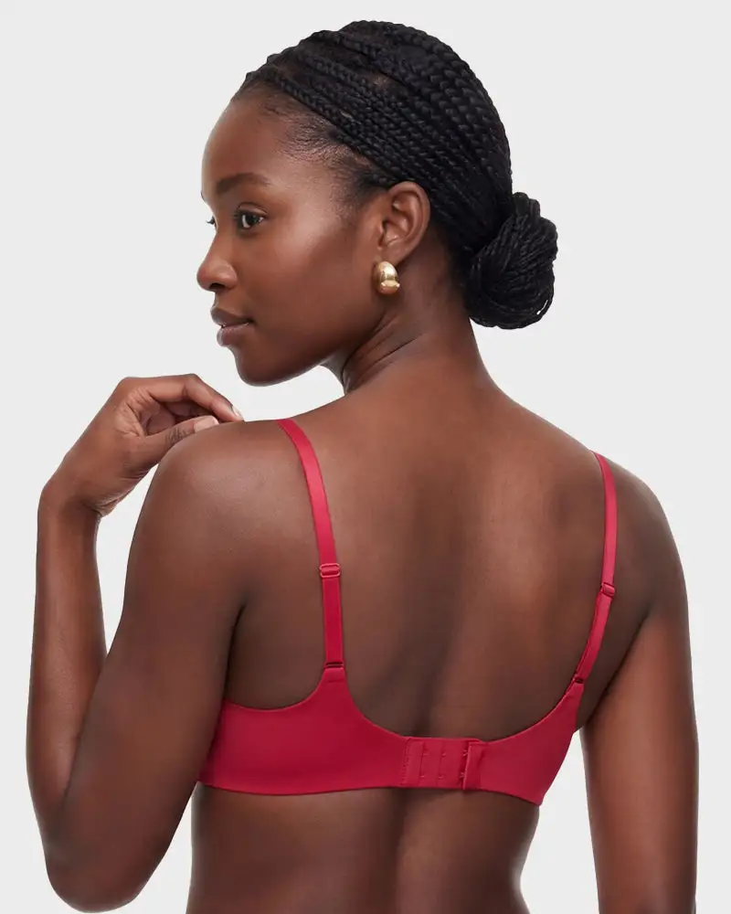Seamless Push-Up Deep V Bra