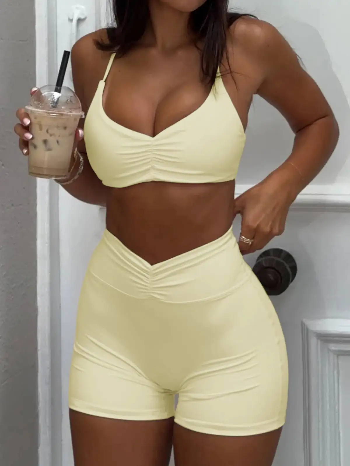 Refined High-Waist Active Sports Set