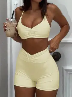 Refined High-Waist Active Sports Set