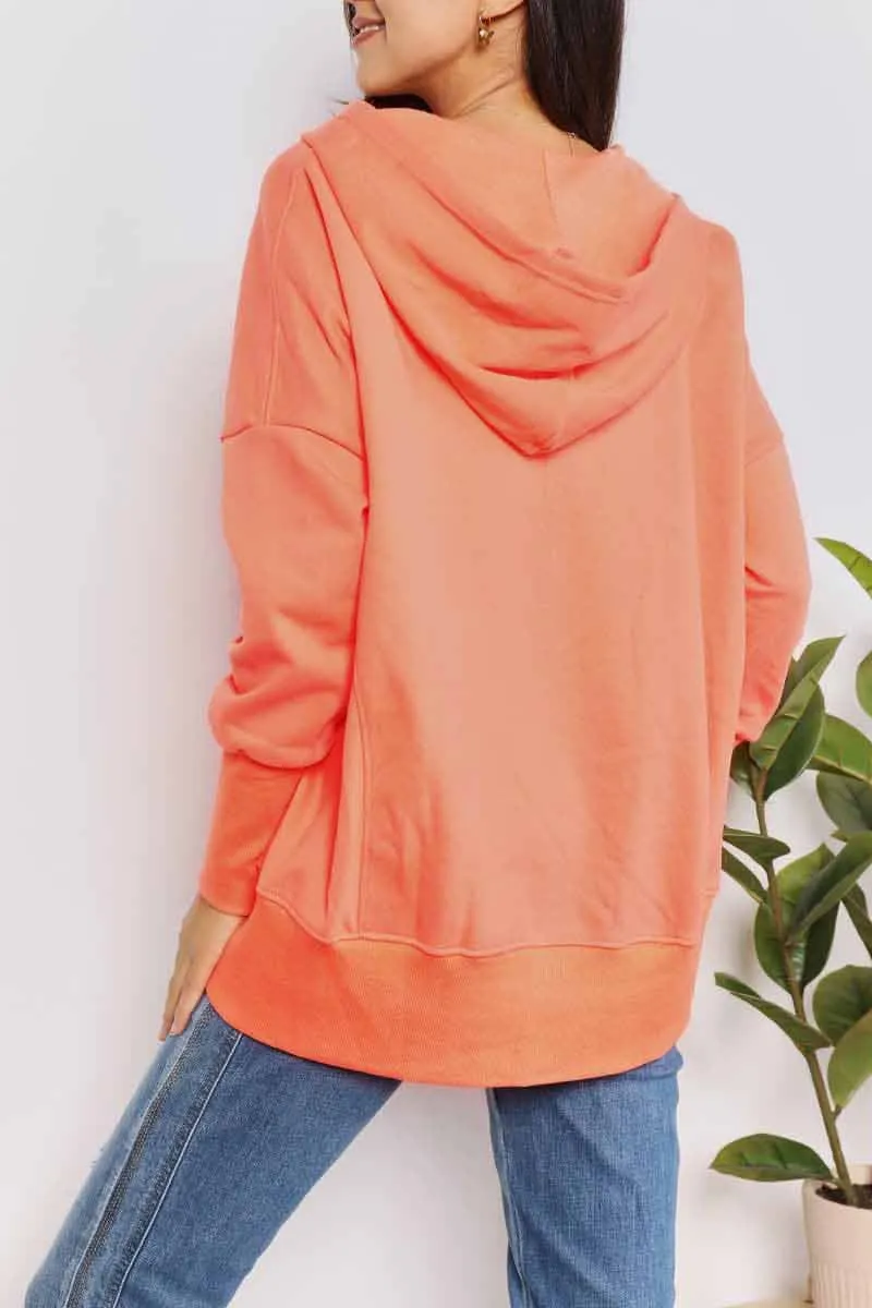 Pocketed Long-Sleeve Hoodie
