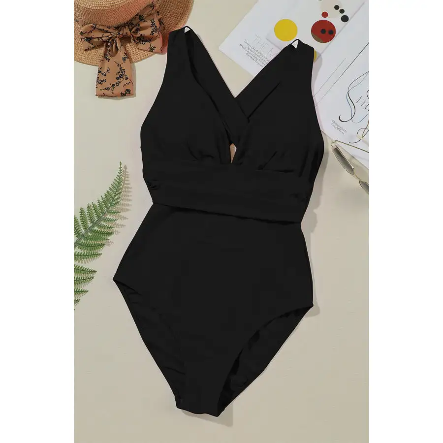 Women's Sleek Crisscross One-Piece Swimsuit