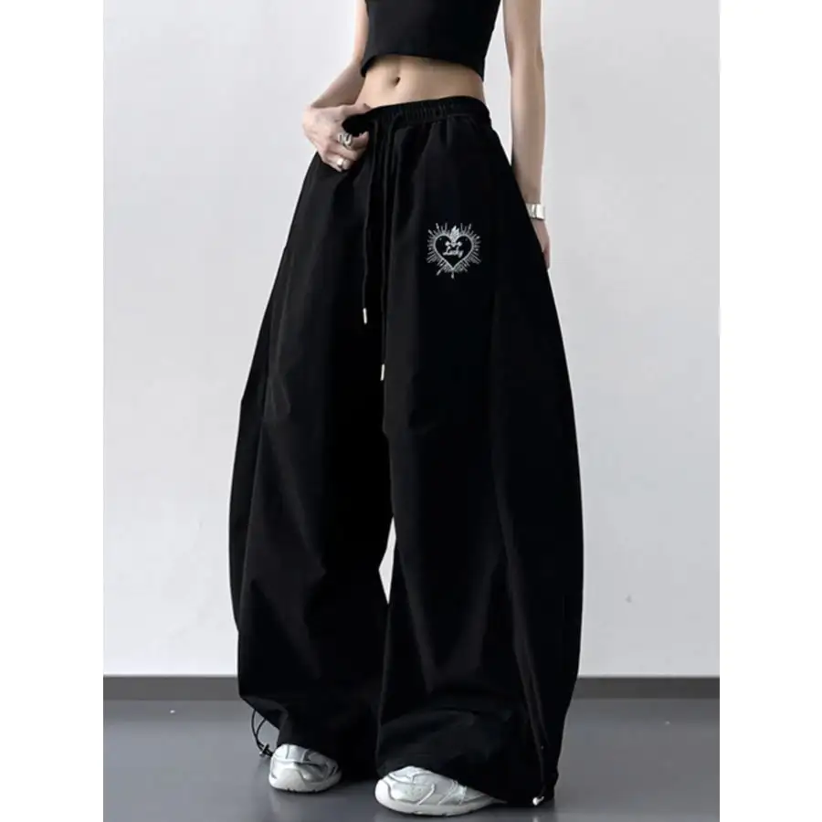 Soft Wide Leg Drawstring Pants