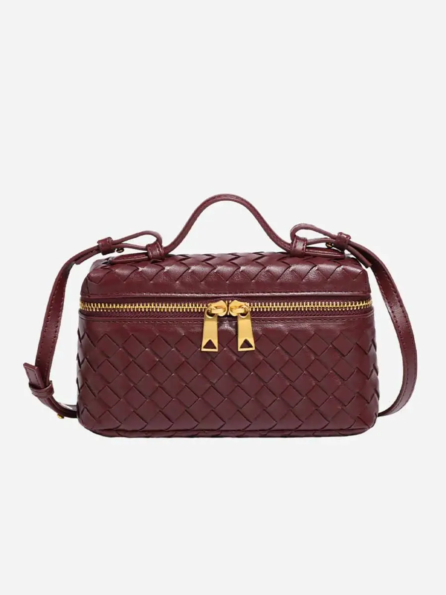 Giuliana Weaved Leather Crossbody Bag