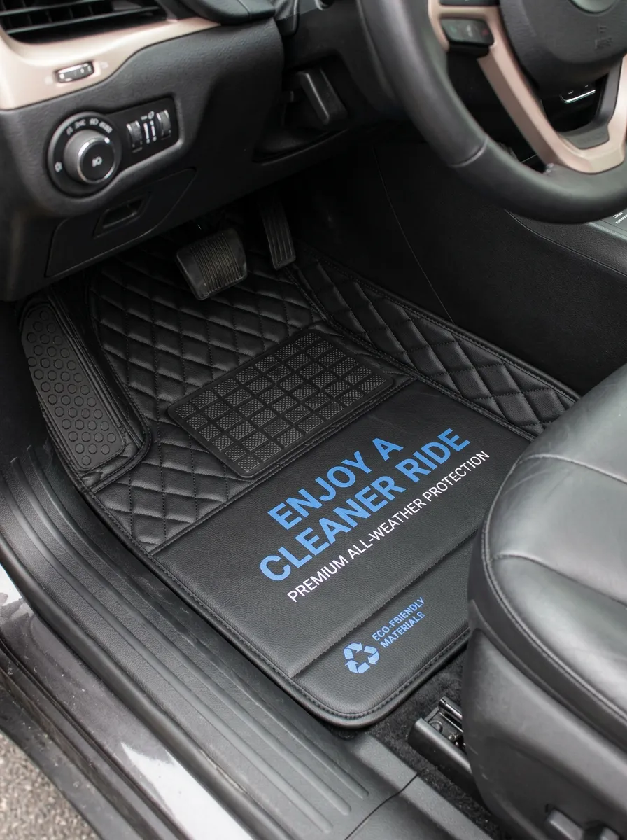 Quilted Detail Car Floor Mat