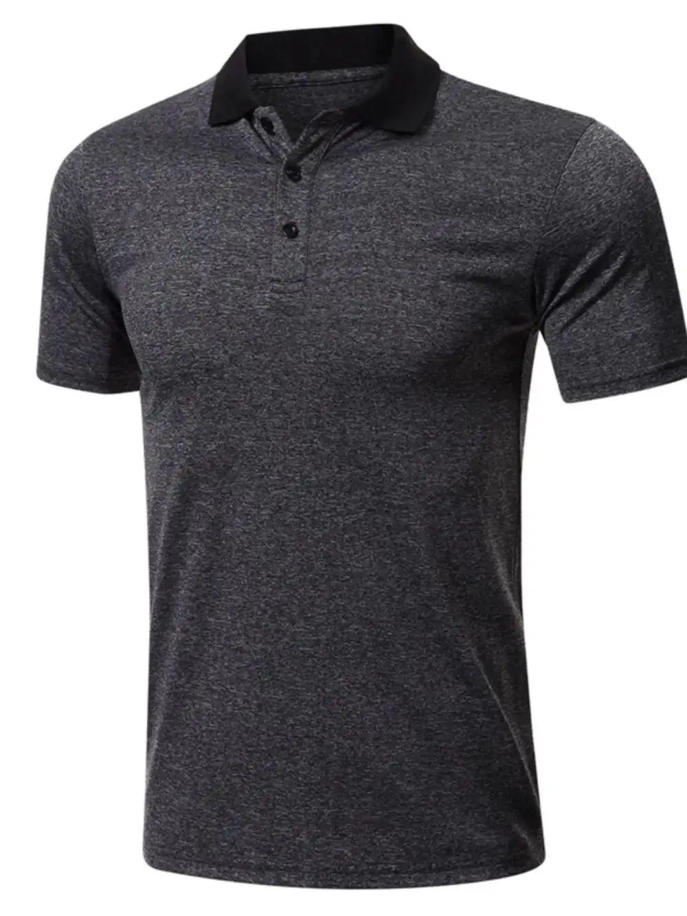 Casual Contrast Detail Collared Polo Shirt