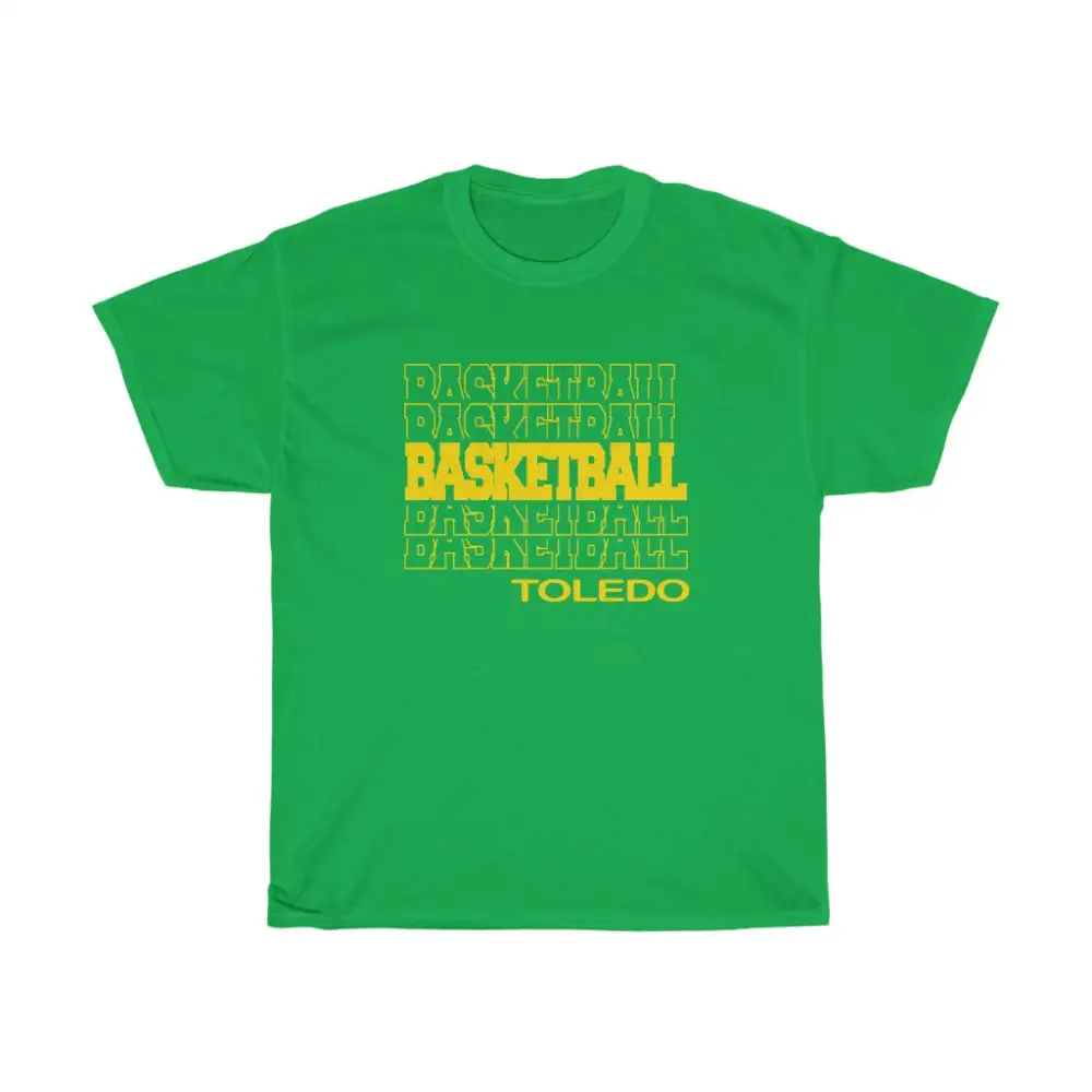 Basketball Toledo in Modern Stacked Lettering