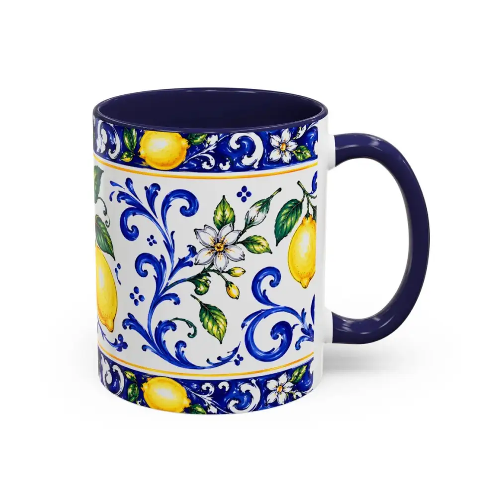 Lemon Motif Ceramic Mug