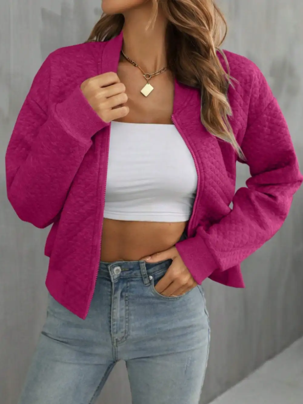 Refined Zip-Up Jacket