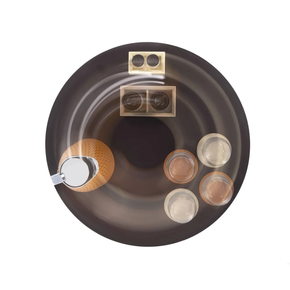 Calf Leather Lazy Susan