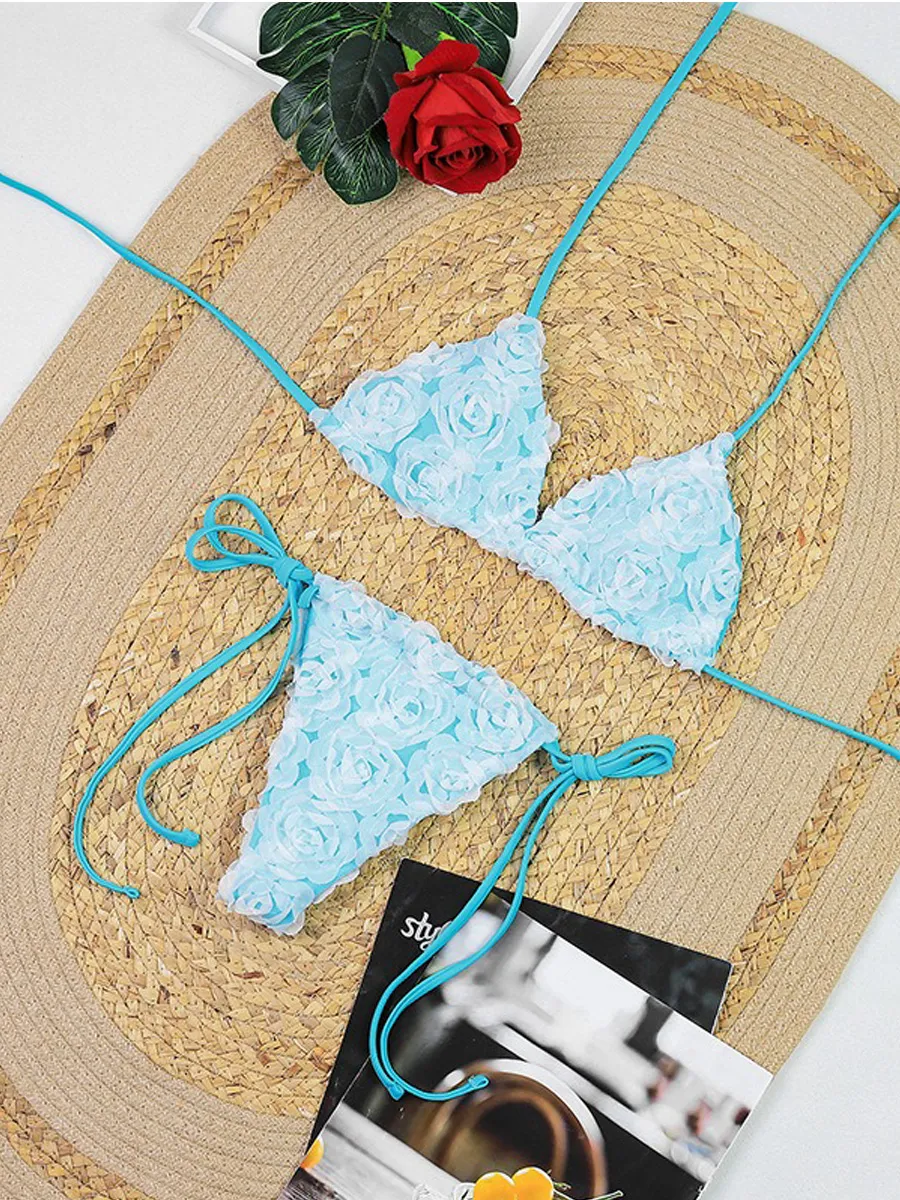 Yasmine 3D Floral Bikini Set