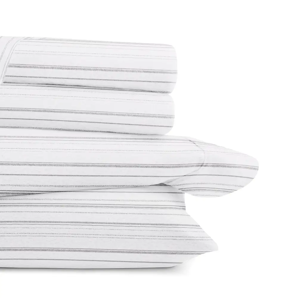 Weathered Stripe Flannel Sheet Set