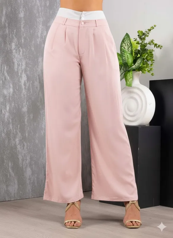 Double Waistband Loose Pants