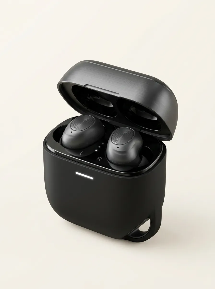 Travel-Friendly Wireless Earbuds with Charging Case