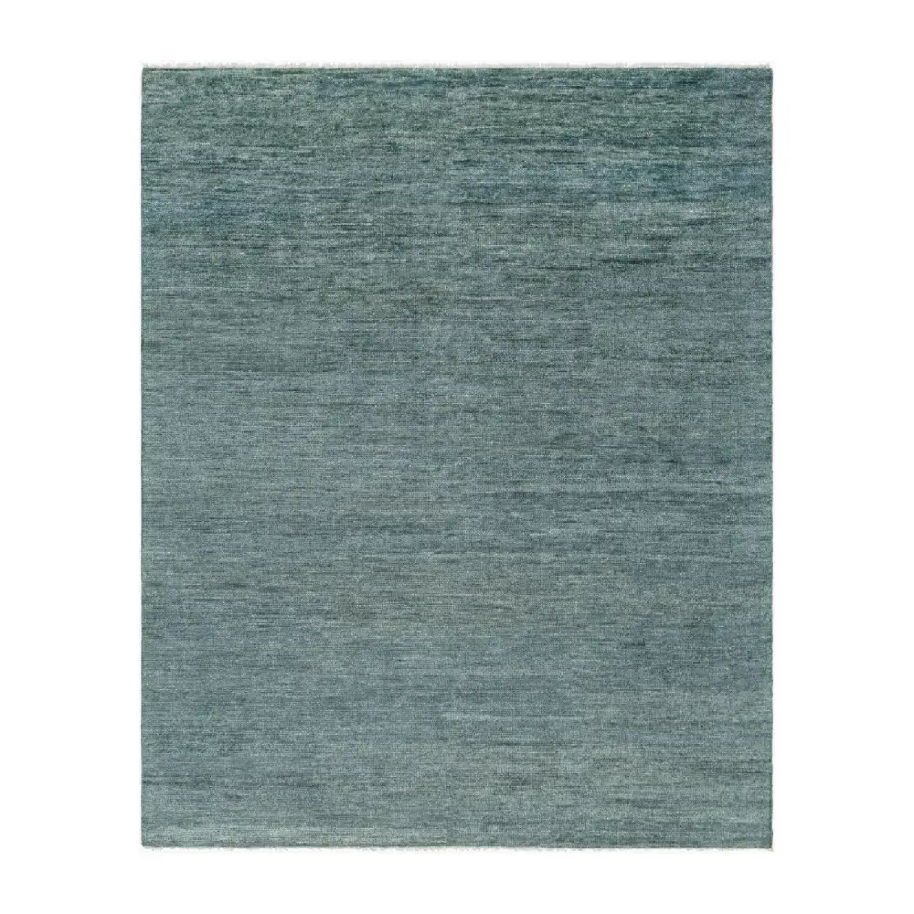 Hand-Knotted Wool Fringed Carpet
