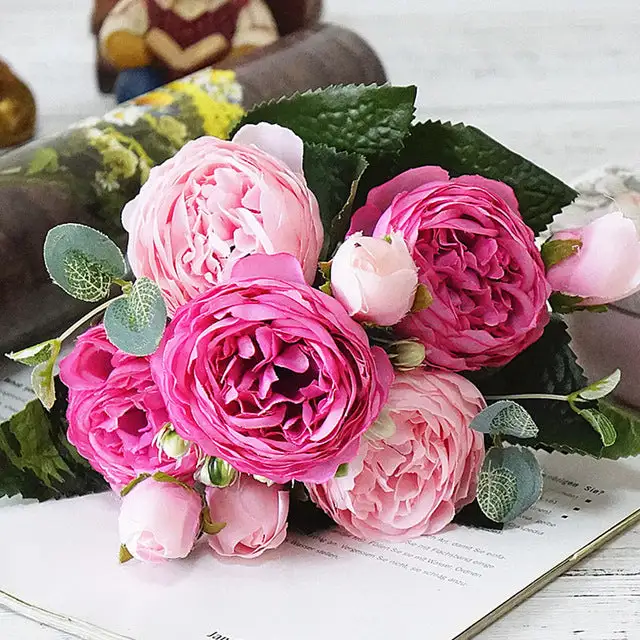 Artificial Peony Bouquet
