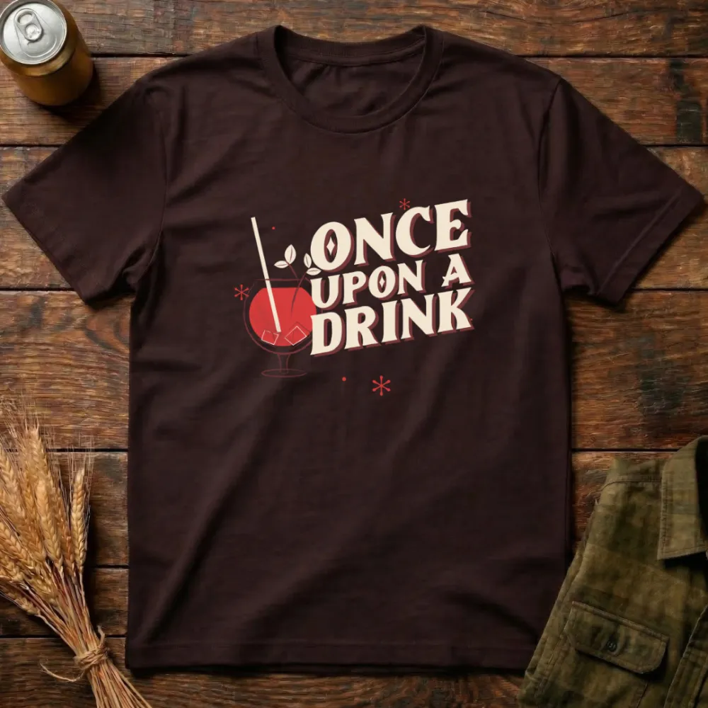 Once Upon A Drink Graphic Cotton T-Shirt