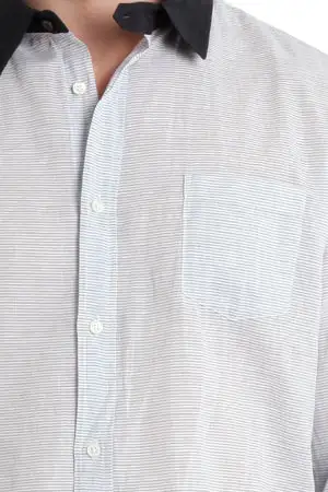 Long Sleeve Linen Cotton Shirt