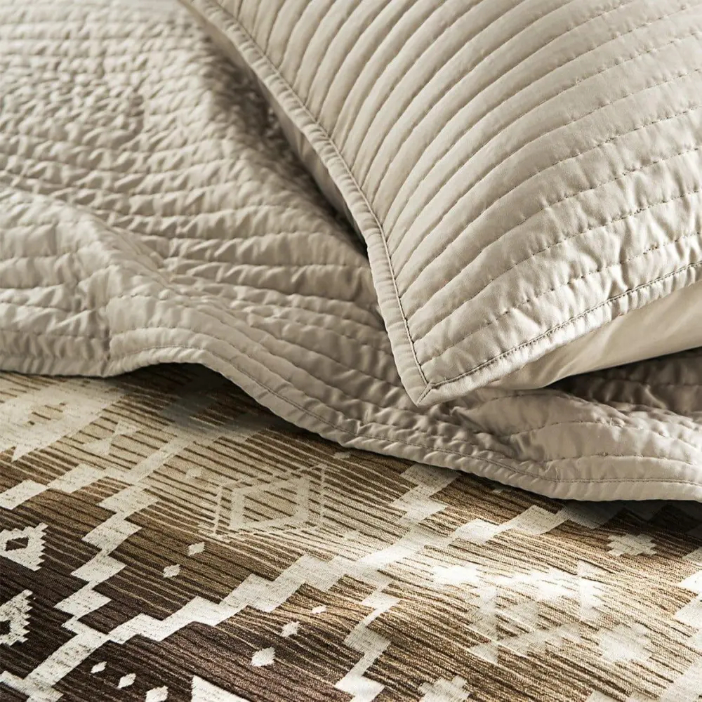 Jacquard Geometric Duvet Cover Set