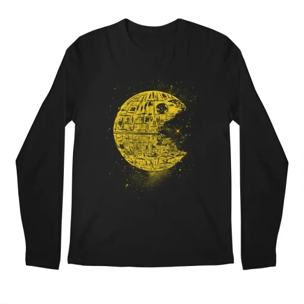 Men's Casual Cartoon Print Round-Neck Hoodie