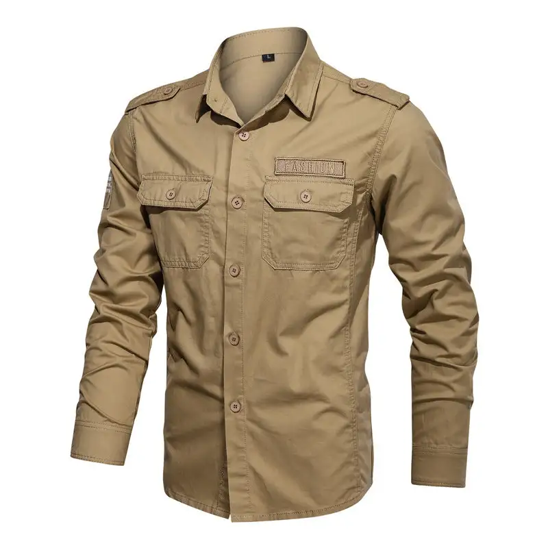 Men's Cotton Utility Pocket Shirt