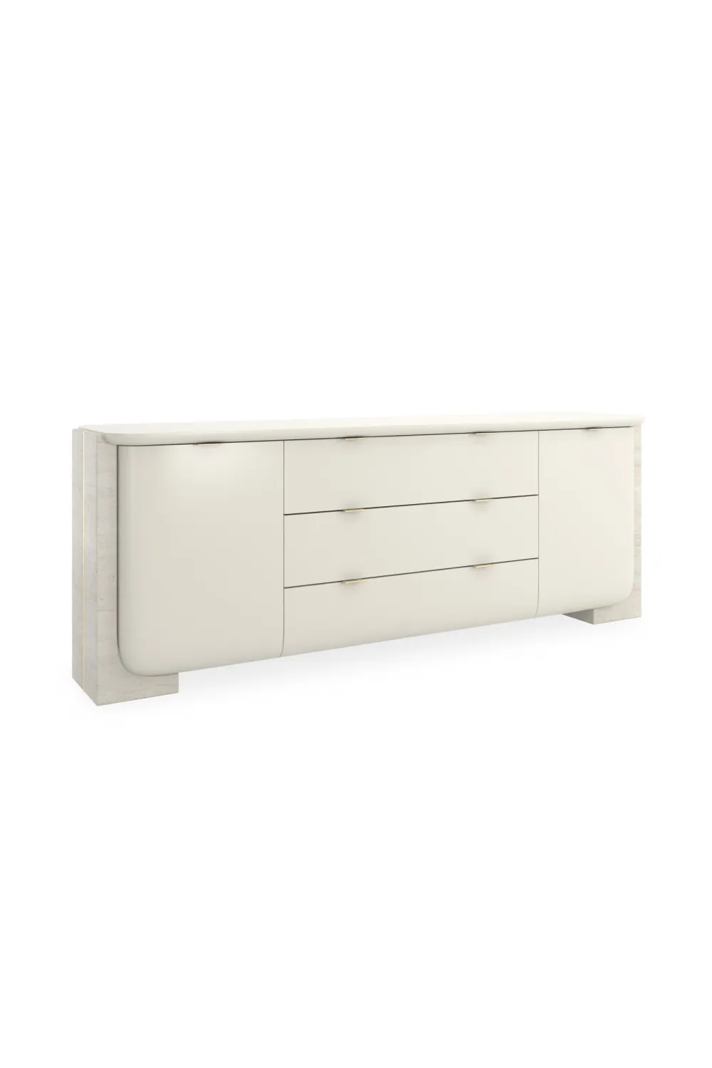 Travertine Side Panels Sideboard