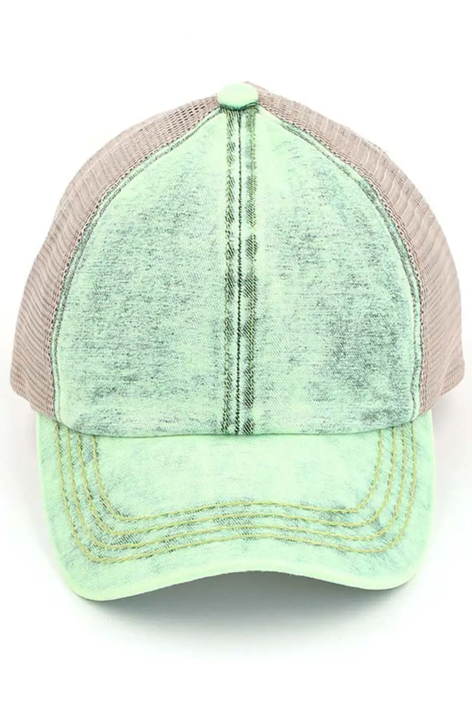 Stonewashed Criss Cross Ponycap
