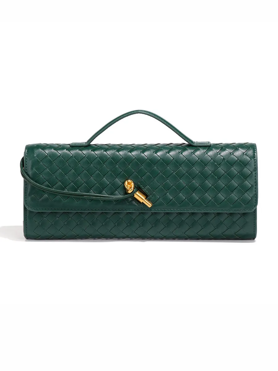 Penelope Woven Baguette Handbag
