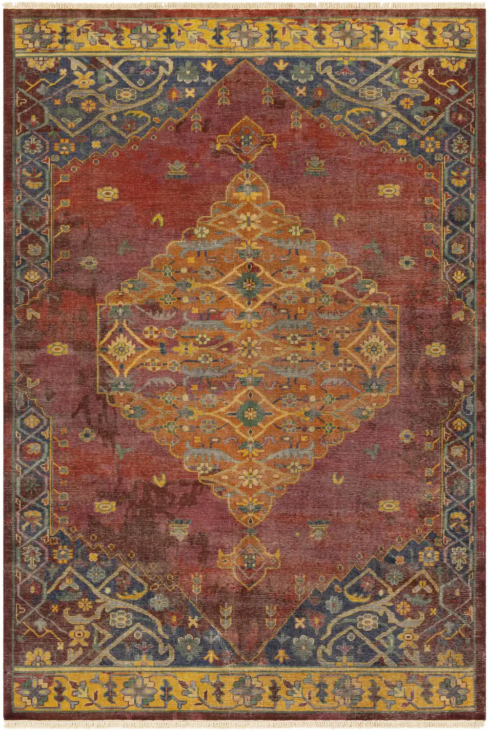 Versatile Traditional Hand Knotted Wool Area Rug Room Accent