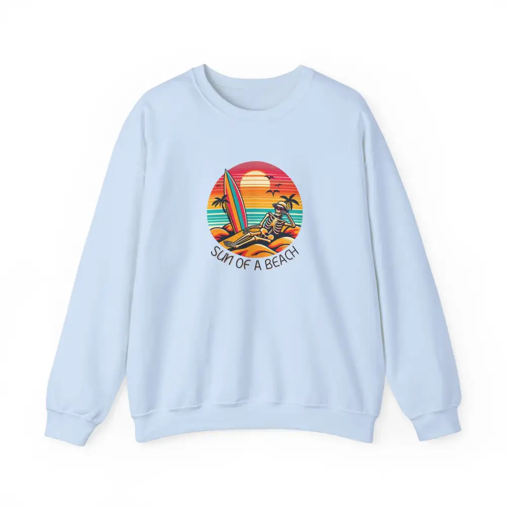 Skeleton Beach Graphic Crewneck Sweatshirt