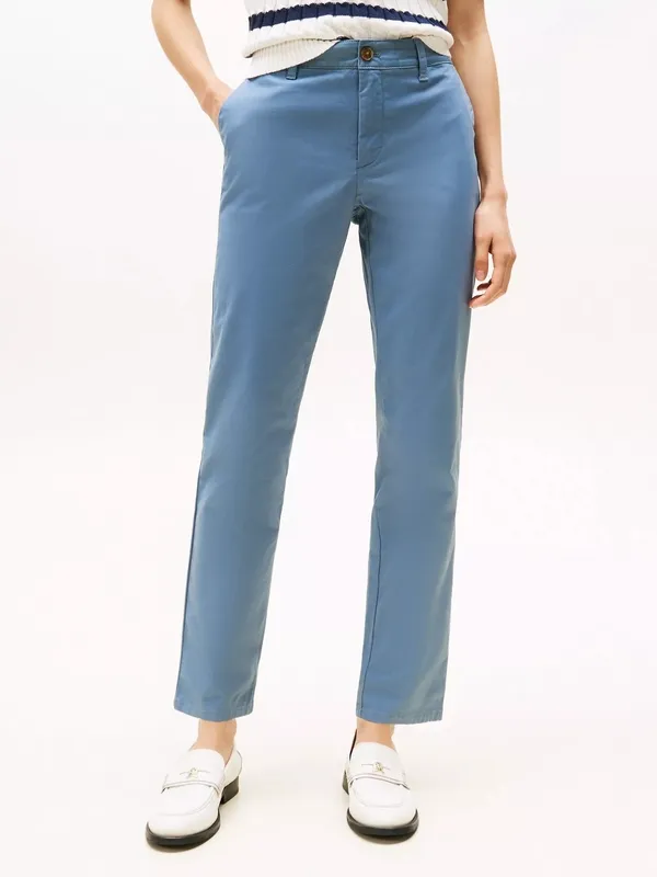 Blue Everyday Casual Pants