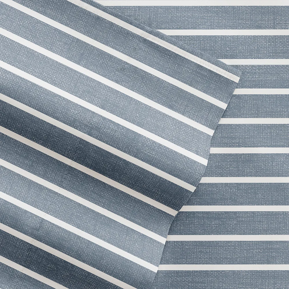 Distressed Awning Stripe Pattern Sheet Set