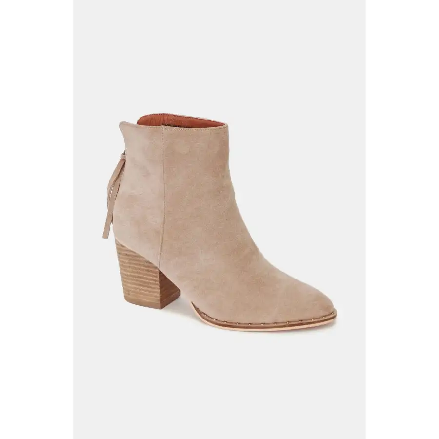 Beast Fashion Suede Point Toe Ankle Booties Shoes