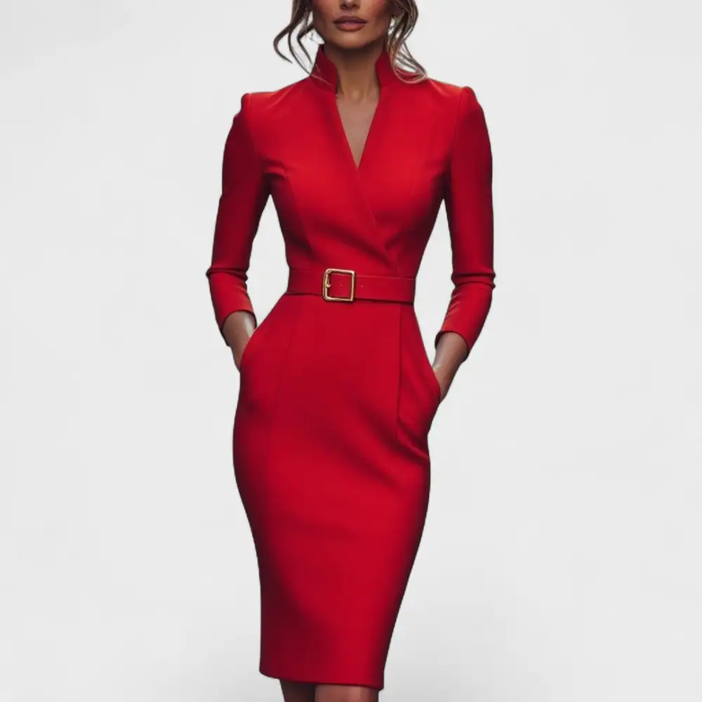 Belted Everyday Midi Dress